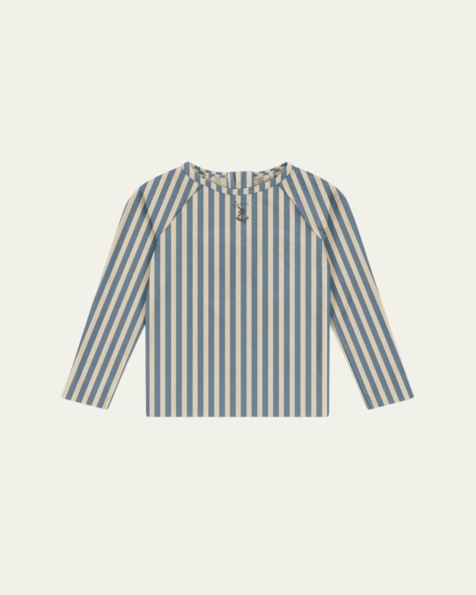 Boy's Aster Striped Swim Top, Size 9M-10